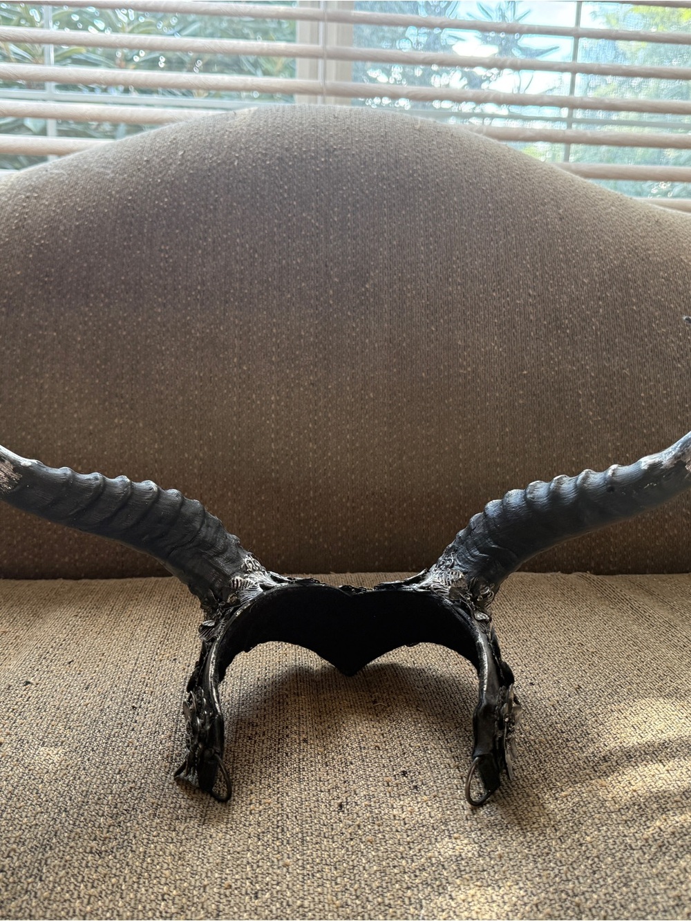 Gothic Silver Succubus Horned Headpiece - Picture 7 of 9
